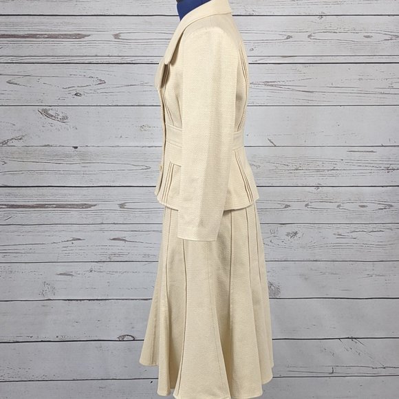 Nanette Lepore Blazer and Skirt set Ivory - Picture 4 of 16